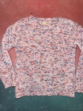 Tucker + Tate girls Speckled Crewneck Sweater 4 t